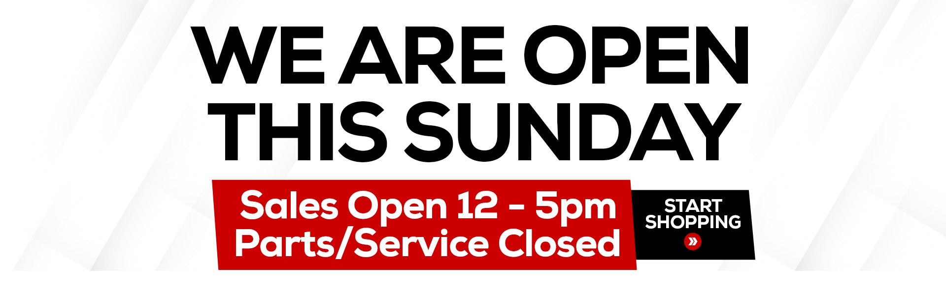 Open Sunday 3/1