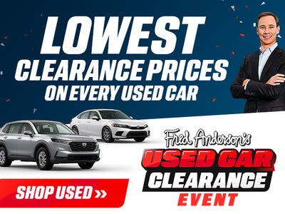 Fred Anderson's Big Used Car Clearance Event