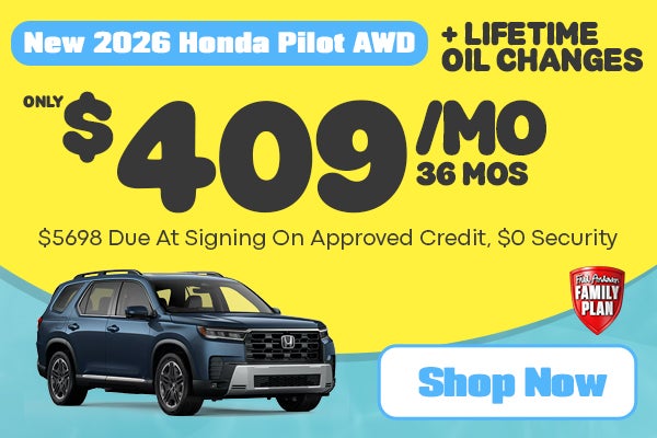 New 2026 Honda Pilot AWD EX-L