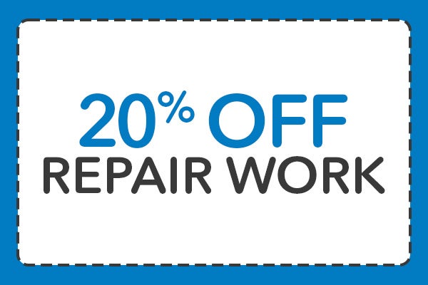 20% OFF Repair Work on Vehicles 8 Years or Older